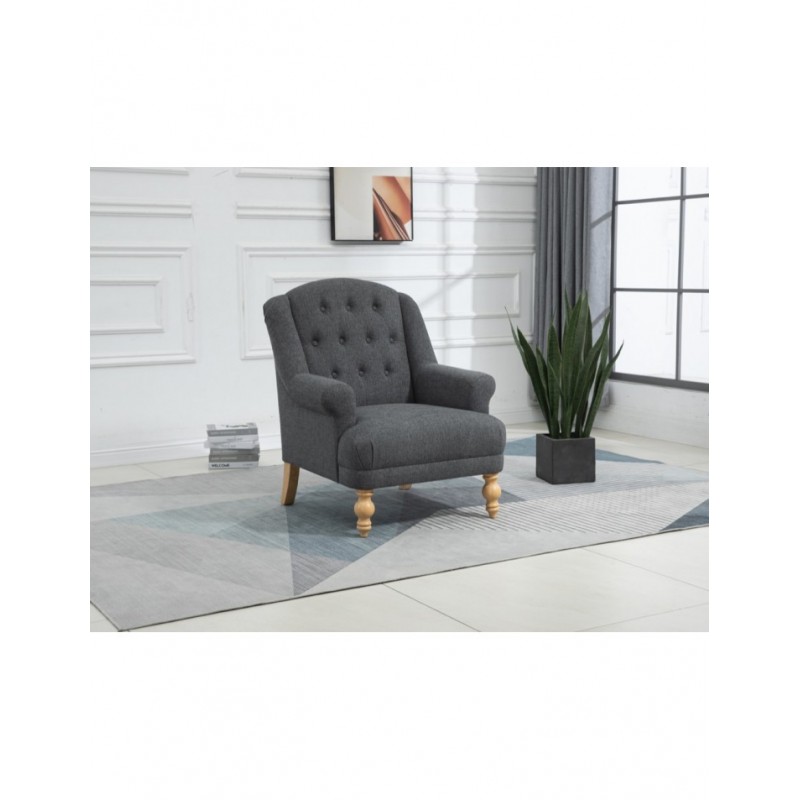 AM Charlotte Accent Chair Dark Grey